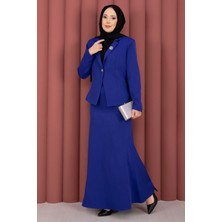 HP Business Blazer Ceket Etek Ikili Takım Saks