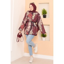 Md Cep Detaylı Bohem Kapitone Ceket -18