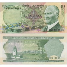 Banknoting 6. Emisyon 2. Tertip 10 Lira K54 Çilaltı.