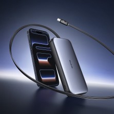 Mcdodo MC-5920 10000MAH 45W LED Ekranlı Powerbank Dahili Usb-C Retractable Kablolu