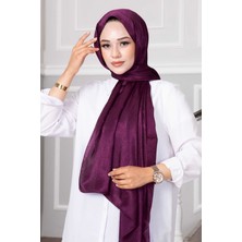 Jakar Cam Kırığı Desenli Şal Vişne