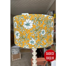 Apcasa Decor Vintage Hardal Çiçekleri Lambader Başlığı