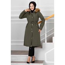 Sm Ayla Tünel Kemerli Tesettür Mont Haki