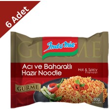 Indomie Acı Baharat Gurme Hazır Noodle 80 gr x 6 Adet