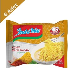 Indomie Köri Çeşnili Hazır Noodle 75 gr x 6 Adet