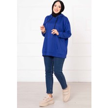 Cvn Kanguru Cepli Tesettür Sweatshirt Saks