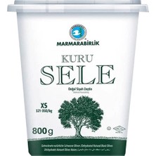 Marmarabirlik Kuru Sele Siyah Zeytin 800 gr (321-350 Kalibre)