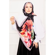 ECN Yaprak Desen Soft Şal -6