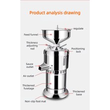 Büyük Tahin, Fıstık, Fındık, Badem, Ceviz Ezme Makinesi 1500W 35 Kg/saat Çekme Kapasiteli