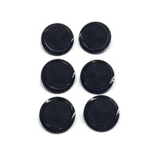 Italyan Hırka Yelek Düğmesi / Siyah / Kumaş Dokulu Parlak Kenarlı / 2,0 cm / 6’lı Set / ITL220