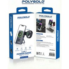 Azurtech 13.000MAH Magsafe/watch Saat Şarjı Standlı  Powerbank