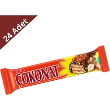 Ülker Çokonat Çikolata Kaplı Fındıklı Gofret 33 gr x 24 Adet