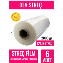 Mçb Group Palet Streci 2000 Gram 300 Metre x 50CM Endüstriyel Palet Streç Film Paketleme Taşınma Streci
