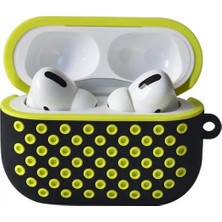 Marsilyan Airpods Pro 2 (2.nesil) Spor Delikli Kılıf - Siyah-Sarı