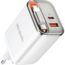 Mcdodo CH-4103  Freego 67W Gan Hızlı Şarj Cihazı (Dahili Kablolu) – Beyaz