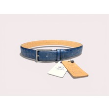 İstanbul Belt Croco Desenli Hakiki Deri Erkek Kemer – 3,5 cm – Klasik & Şık Tasarım – Renk ve Boy Seçenekleri