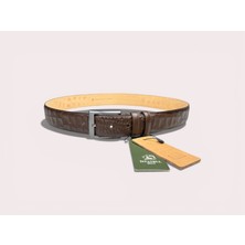 İstanbul Belt Croco Desenli Hakiki Deri Erkek Kemer – 3,5 cm – Klasik & Şık Tasarım – Renk ve Boy Seçenekleri