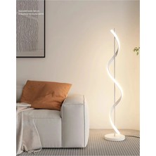 Normadia Beyaz Kasa Ledli Köşe Lambader ile Şık ve Modern Aydınlatma