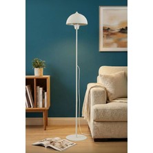 Normadia Modern Tek Ayaklı Metal Lambader, Oturma ve Yatak Odası Için Şık Aydınlatma