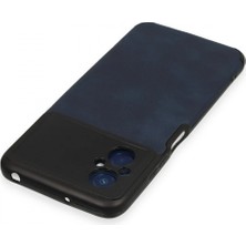 Marsilyan Xiaomi Poco M5 Kılıf Loop Deri Silikon - Lacivert