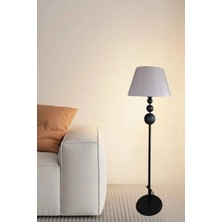 Normadia Roma Siyah Ayaklı Konik Başlıklı Modern Lambader, Şık ve Zarif Aydınlatma