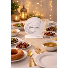 Hayırlı Ramazanlar Yazılı Masa Standı Süsü