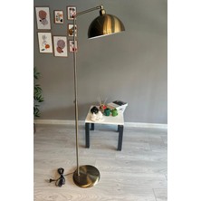 Normadia Hareketli Metal Zemin Lambası, Modern Dekoratif Tasarım, Oturma ve Çalışma Odası Için