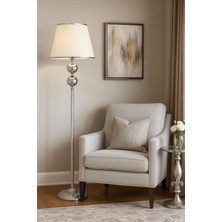 Normadia Modern Venüs Betelgeuse Krom Burgulu Lamba, Şerit Detaylı Beyaz Başlık