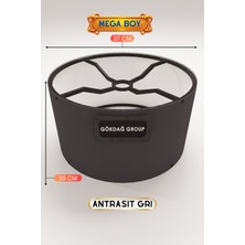 Normadia Antrasit Gri Lambader Başlığı 37 cm Mega Boy, Kolay Kurulum