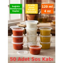 Seram Collection Sos Saklama Kabı 50 Adet Mini Tavuk Suyu Bulyon Dondurucu Et Suyu Kendinden Kapaklı