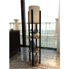 Normadia Modern Pine Raflı Lambader ile Şık ve Fonksiyonel Aydınlatma