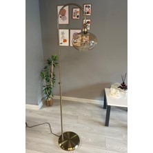 Normadia Cam Bal Rengi Modern Oturma Odası Lambader ile Şık Aydınlatma