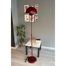 Normadia Vişne Çürüğü Renk Modern Metal Lambader, Oturma ve Çalışma Alanları Için