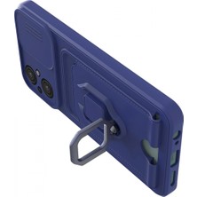 Marsilyan Xiaomi Poco M5 Kılıf Zuma Kartvizitli Yüzüklü Silikon - Lacivert