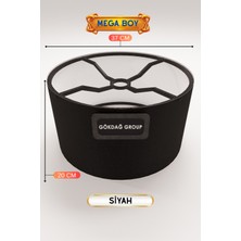 Normadia Siyah Lambader Başlığı, 37 Cm, Mega Boy, Kolay Kurulum