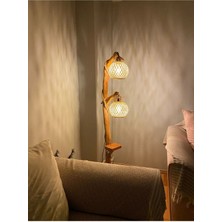 Normadia Ahşap Lambader 130/140 Cm, Şık ve Modern Ev Aydınlatması