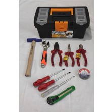 abnturk 11 Parça Tamir Seti Pense Kargaburun Yankeski Çekiç Tornavida Kontrol Kalemi Kurbağacık Full Set