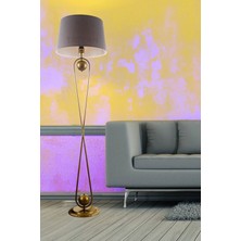 Normadia Şık Eskitme Lambader - Gri Renk, Modern ve Zarif Tasarım