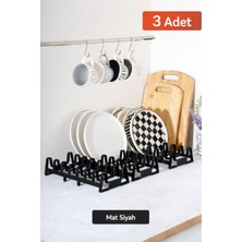 Mutfak Köşesi 3 Adet 7 Bölmeli Dolap Içi Tencere Kapak ve Tabak Düzenleyici, Kurutmalık, Organizer