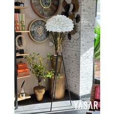 Normadia Modern Tripod Metal Ayaklı Kuş Tüyü Lambader, Şık ve Sıcak Atmosum Için