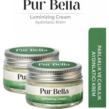 Pur Bella Luminizing Cream 2' li Aydınlatıcı Yüz Kremi – C Vitamini, Niacinamide & Alpha Arbutin