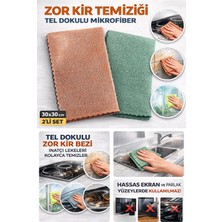 Silva Zor Kir Temizlik Bezi Tel Dokulu Sihirli Mikrofiber Bez [ 2,li Set ]