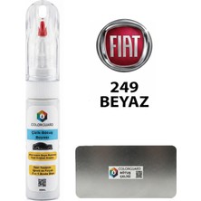 COLORGUARD FIAT-TOFAŞ 249 Beyaz İğneli ve Fırçalı Özel Tasarım Şişe Rötuş Boyası ve Profesyonel Rötuş Çeliği Seti