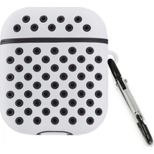 Marsilyan Airpods 3 (3.nesil) Spor Delikli Kılıf - Gri-Siyah