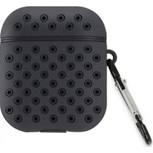 Marsilyan Airpods 3 (3.nesil) Spor Delikli Kılıf - Siyah-Siyah