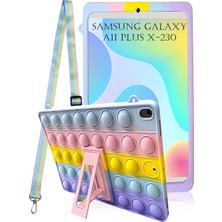 TekNetStore Galaxy Tab A11 Plus 11INÇ SM-X230 Uyumlu Çocuk Kılıfı Askılı Standlı Eğlenceli Karakterli