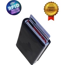 Basarideri Hakiki Deri Otomatik Mekanizmalı Rfid Korumalı Erkek Kartlık Cüzdan