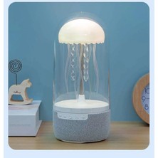Normadia Denizanası Temalı LED Akvaryum Gece Lambası, Sakin ve Şık Atmosfer Için