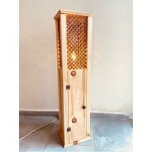 Normadia Doğal Ahşap Dekoratif Lambader, Hazeranlı ve Dolaplı Tasarım