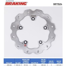 Braking Honda Nc 700-750 Bmw G 310 R Gs Dalgalı Arka Fren Diski 2014-2025